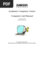 The Academic Computer Center Manual