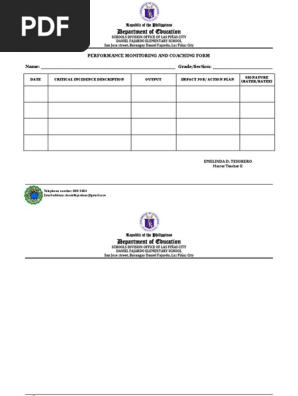 coaching form