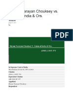 Shyam Narayan Chouksey vs. Union of India & Ors.