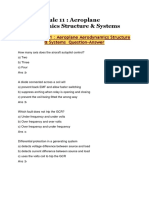 EASA Module 11 : Aeroplane Aerodynamics Structure & Systems Questions