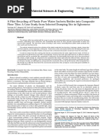 A Pilot Recycling of Plastic Pure Water Sachetsbottles Into Compositefloor Tiles A Case Study From Selected Dumping Site in Ogbomoso 2169 0022 1000201