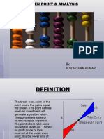 Break Even Point & Analysis