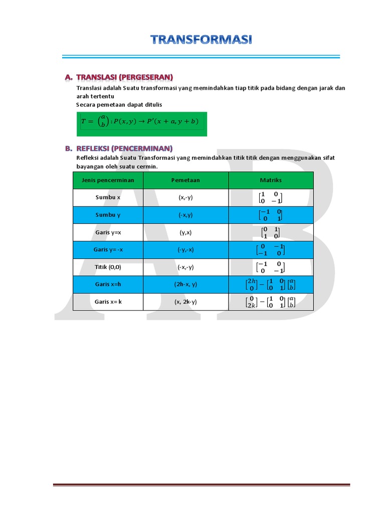 TRANSFORMASI | PDF