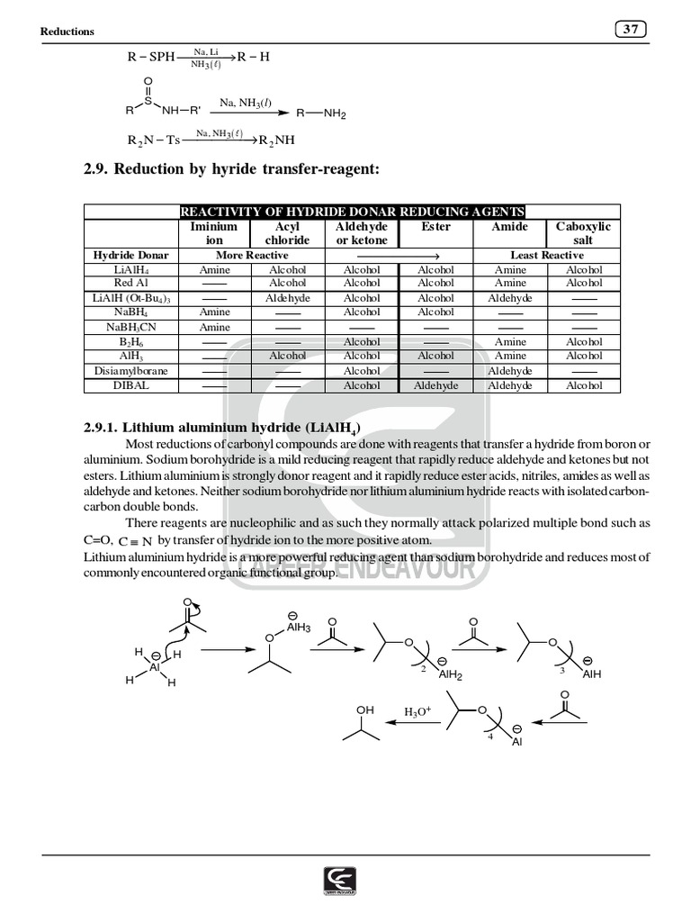Lithium Aluminum Hydride Reductions | PDF