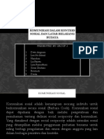 Komunikasi Dalam Konteks Sosial Dan Latar Belakang Budaya