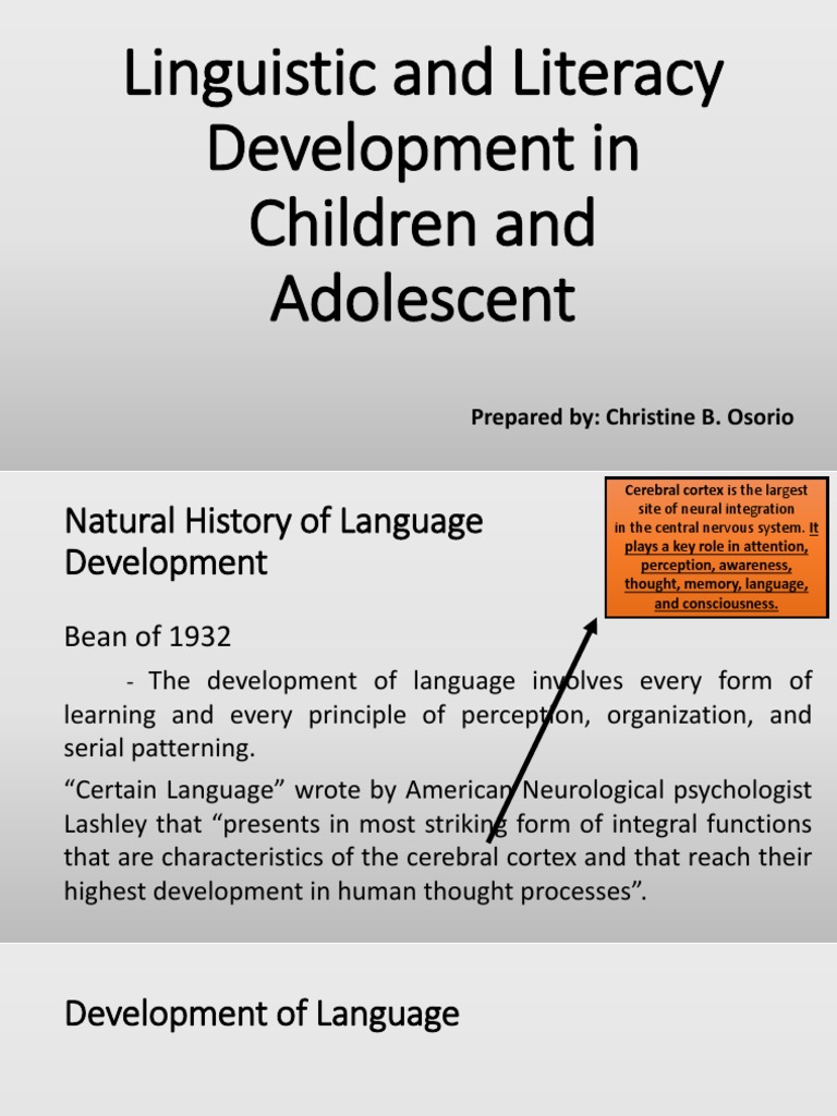 Language Development in Youth | PDF
