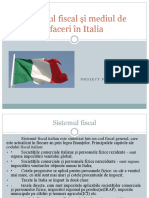 Sistemul Fiscal Si Mediul de Afaceri Din Italia