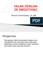 Peramalan Dengan Metode Smoothing