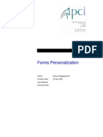 Forms Personalization
