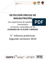 Índice Barrial de Salud Nutricional (IBSN) 2019 La Plata-Berisso Informe 2do.Semestre 2019