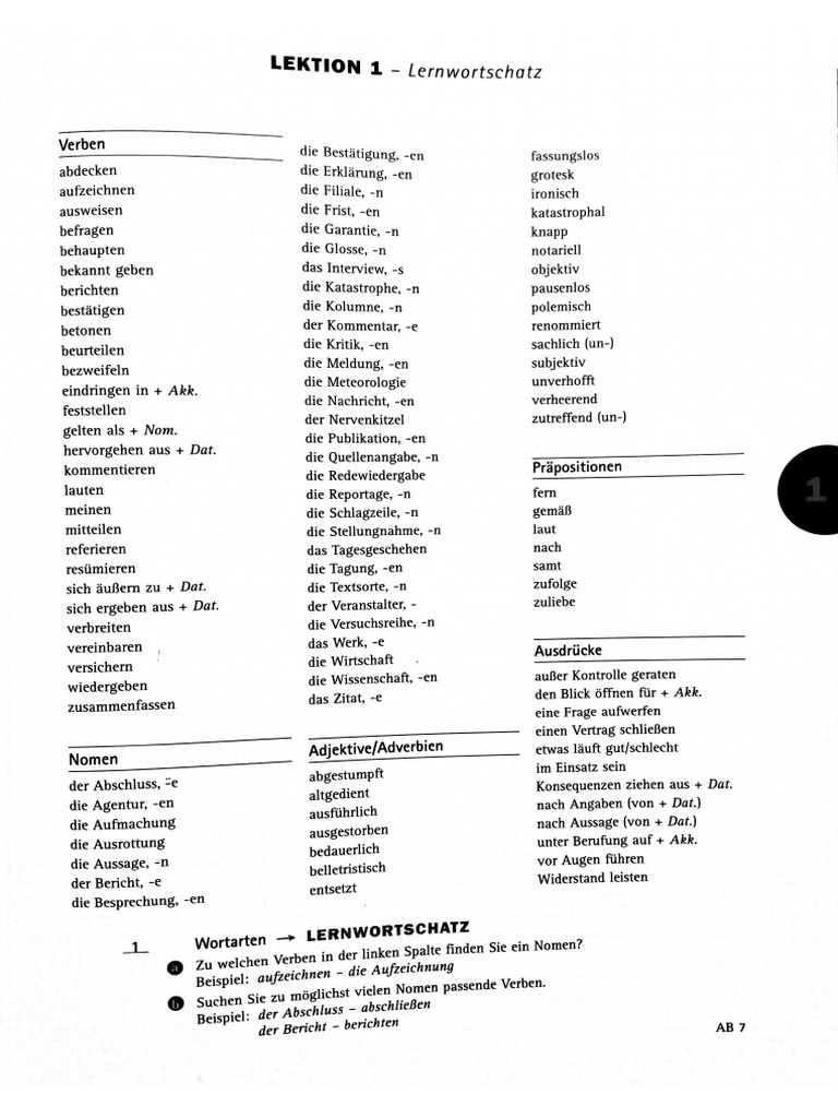 C1 Wortschatz PDF