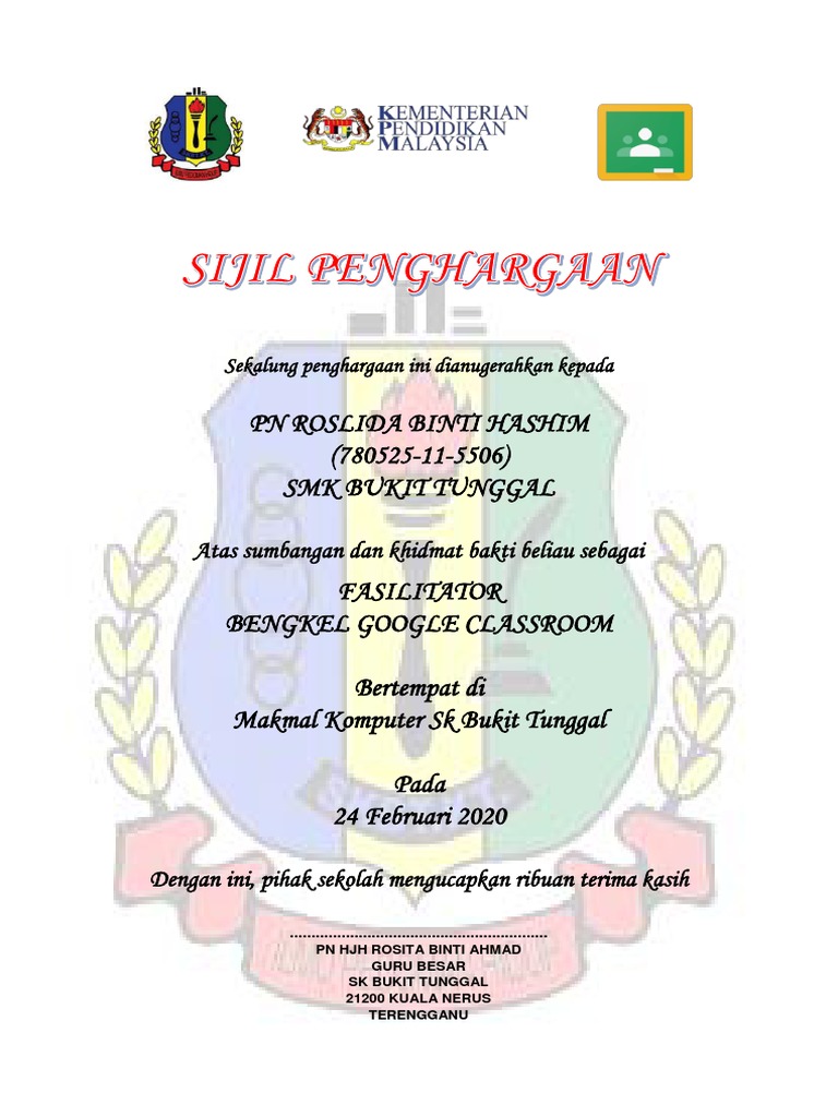 Sijil Penghargaan Pdf