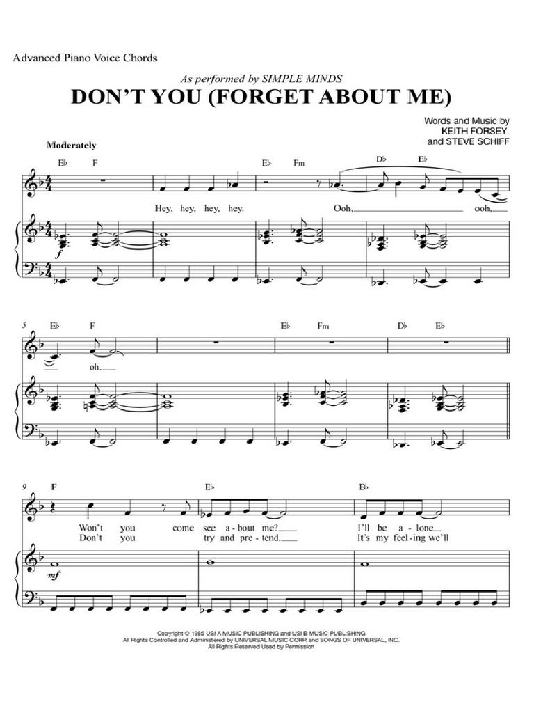 Dont You Forget About Me Pdf