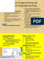 The Nature of Approaching and Methods in Language