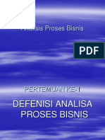 ANALISIS PROSES BISNIS Materi 1