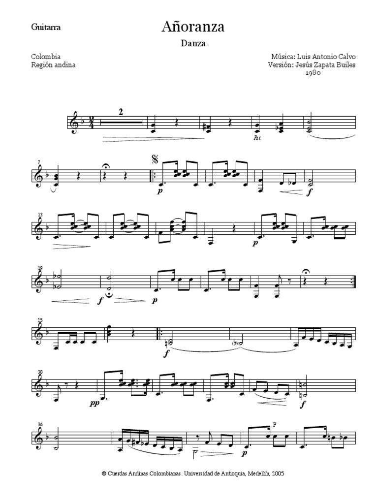 Añoranza - Guitarra | PDF