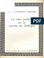 La Idea Política en La Novela de Gallegos