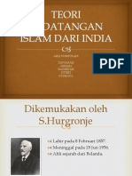 Teori Kedatangan Islam Dari India