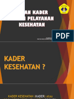 I - Peran Kader Dalam Keluarga Sehat