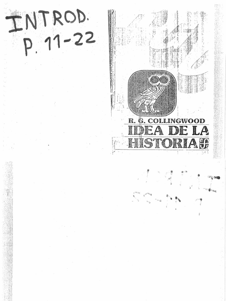 Collingwood Ideas de La Historia Intro. PDF
