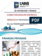 MODULO  II - FINANZAS DE EMPRESAS (1)