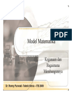 Kuliah 05 Model Matematika