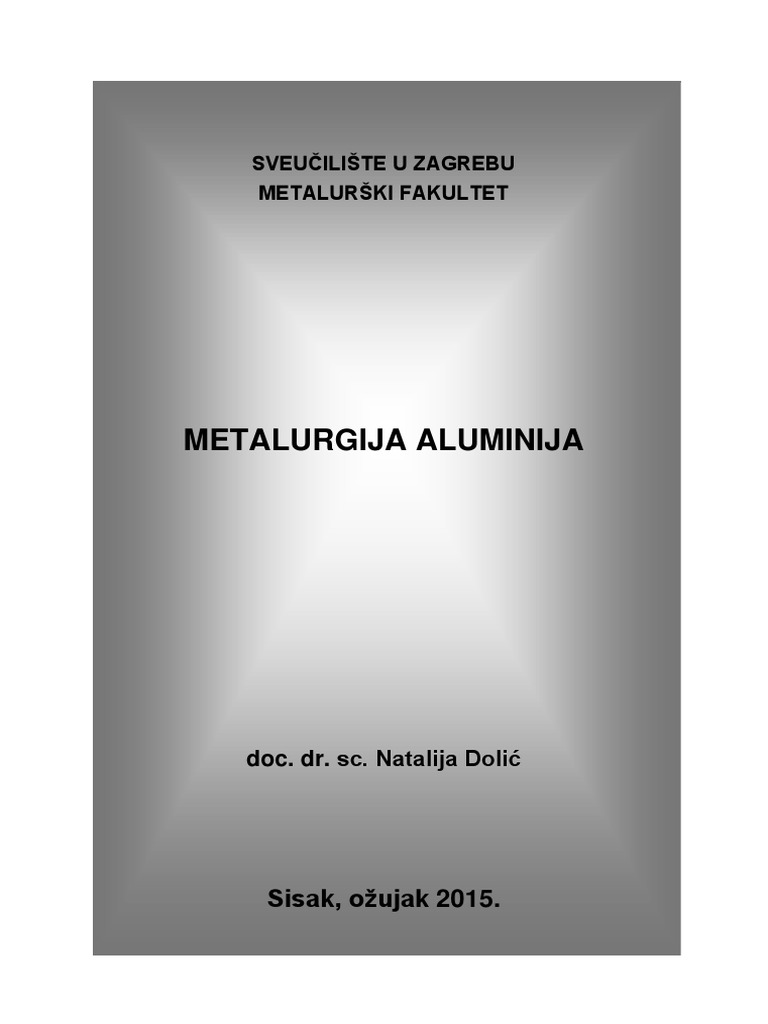 Metalurgija Aluminija PDF | PDF