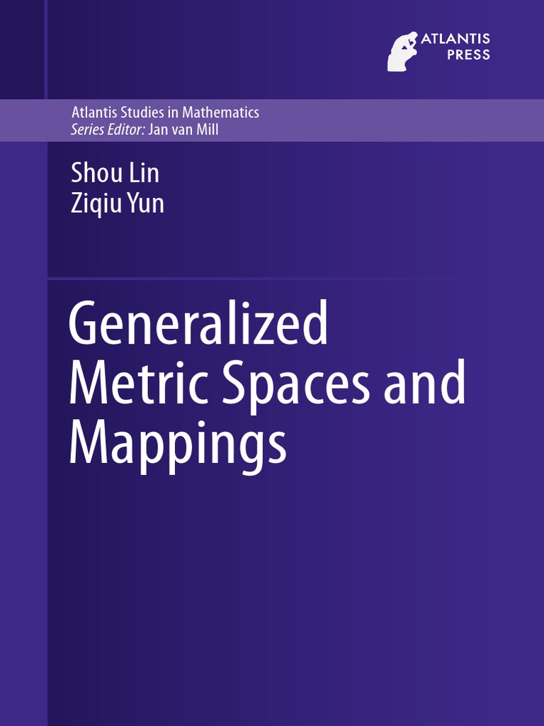 Generalized metric spaces and mappings pdf pdf metric space