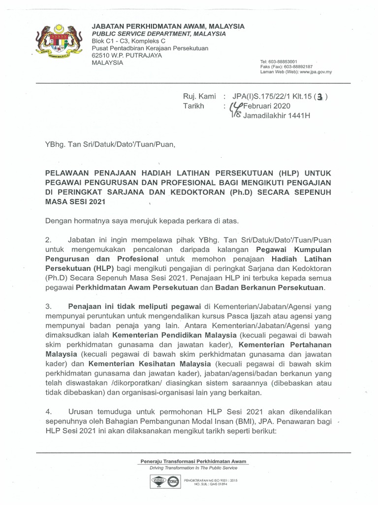 Surat Edaran Hlp Pdf