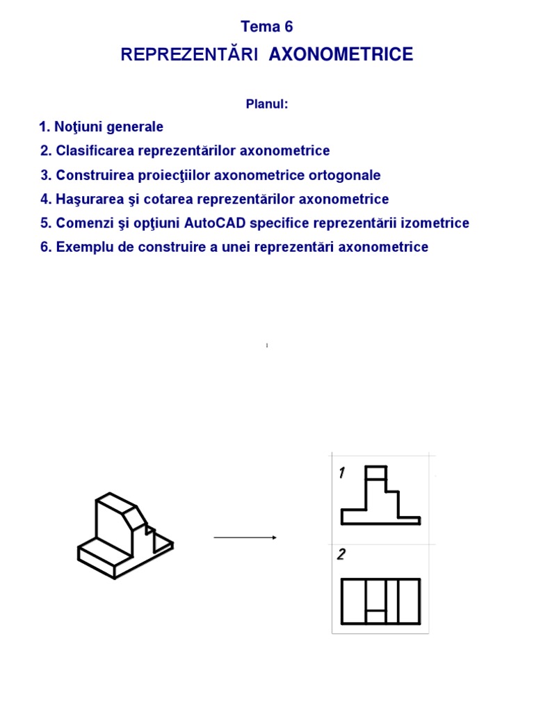 Reprezentari Axonometrice | PDF