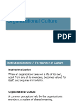 Organization Culture