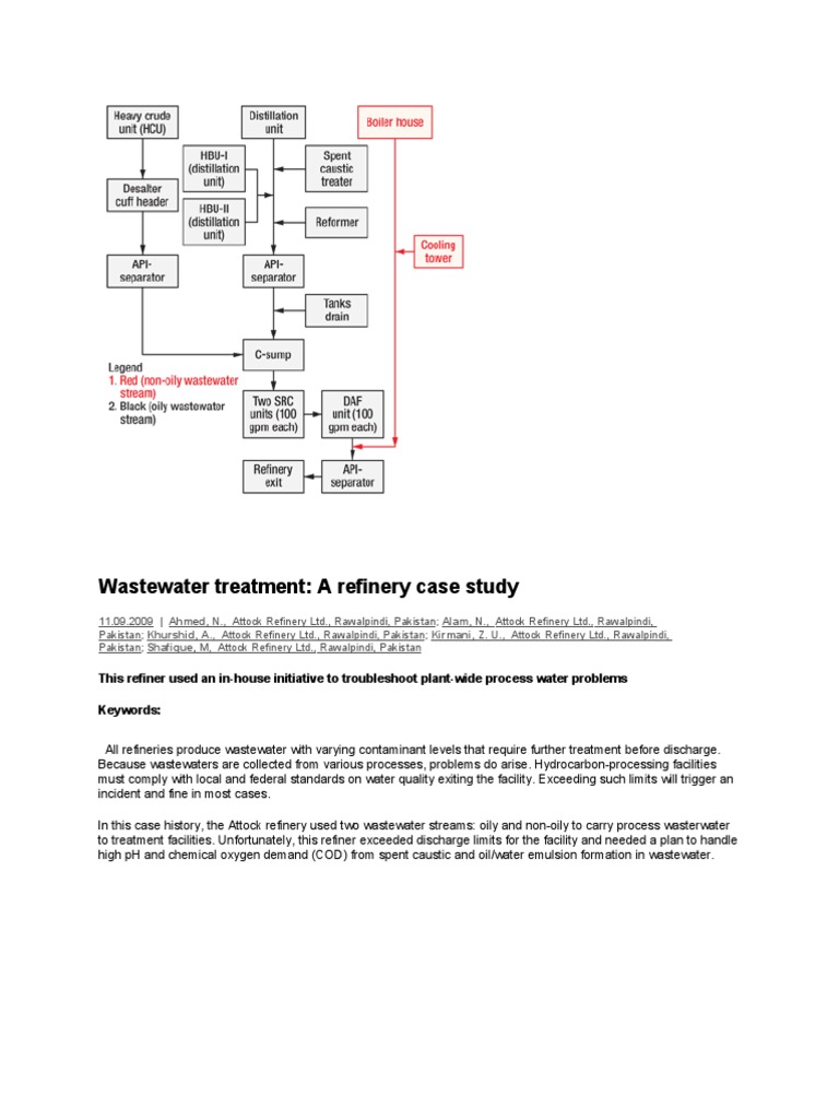 Refinery Wastewater Treatment Case Study | PDF