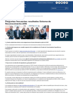 Preguntas Frecuentes - Resultados Sistema de Reconocimiento 2018 - CPEIP