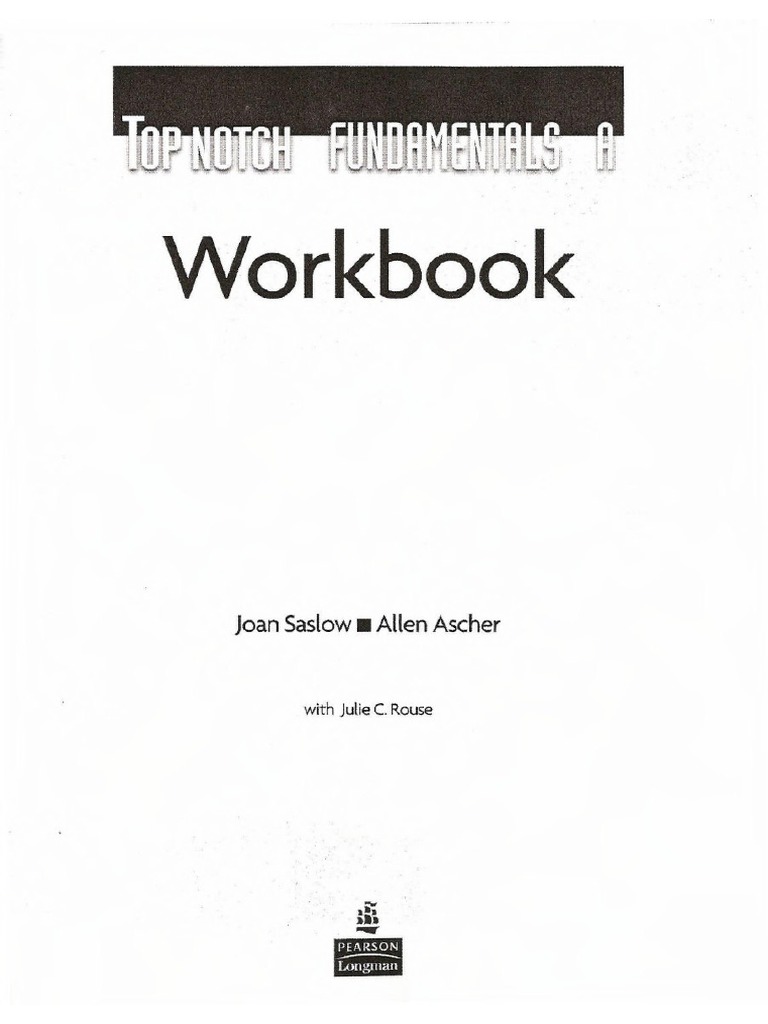 Top Notch Workbook Fundamentals A PDF PDF