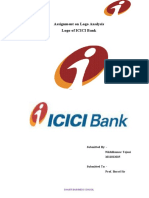 Assignment On Logo Analysis Logo of ICICI Bank: Submitted By: - Nikhilkumar Tejani 1011012025