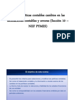 NIC 8 Cambios en políticas contables y estimaciones