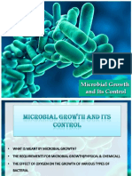 Microbial Growth and Its Control