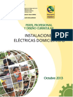 Diseño de perfil profesional y currículo para electricista domiciliario