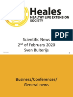 Scientific News 2nd of February 2020