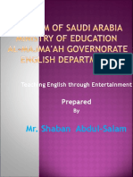 Teaching English through Entertainment2003