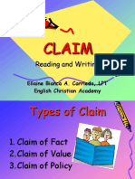 CLAIM - READING AND WRITING
