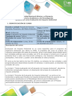 Syllabus del curso Evaluación de Impacto Ambiental