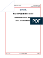 Currenza Recycler Operation and Service Manual