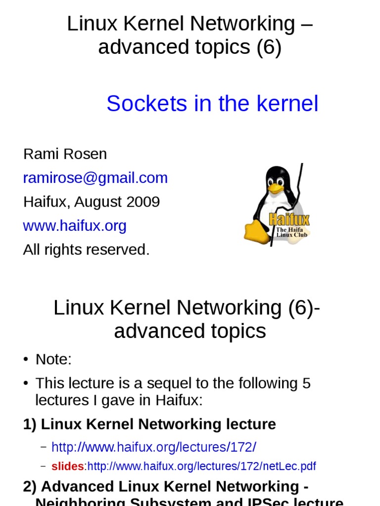 Linux Sockets PDF