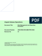 ANG-RGN-OSS-QMS-PRO-0042 Rev A1 Risk Subsea Ops Management and Reporting Procedure