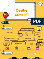 Creative Yellow Pixel Game Presentation-WPS Office