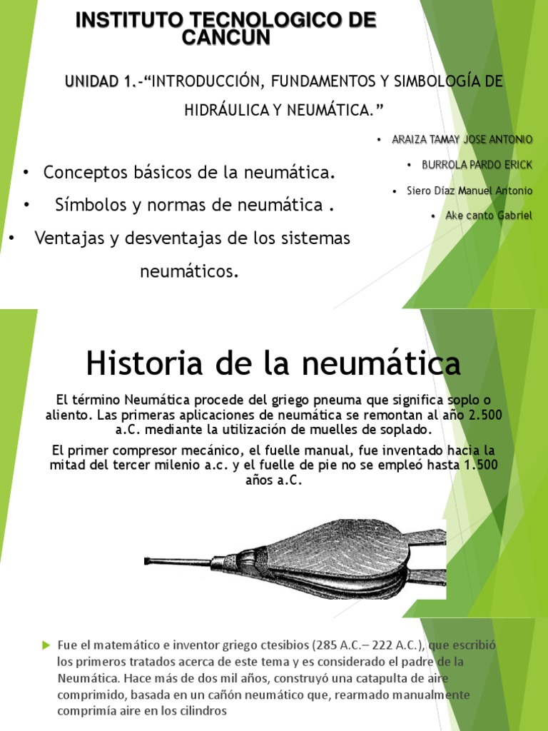 Exposicion Neumatica-1 | PDF | Neumática | Gases
