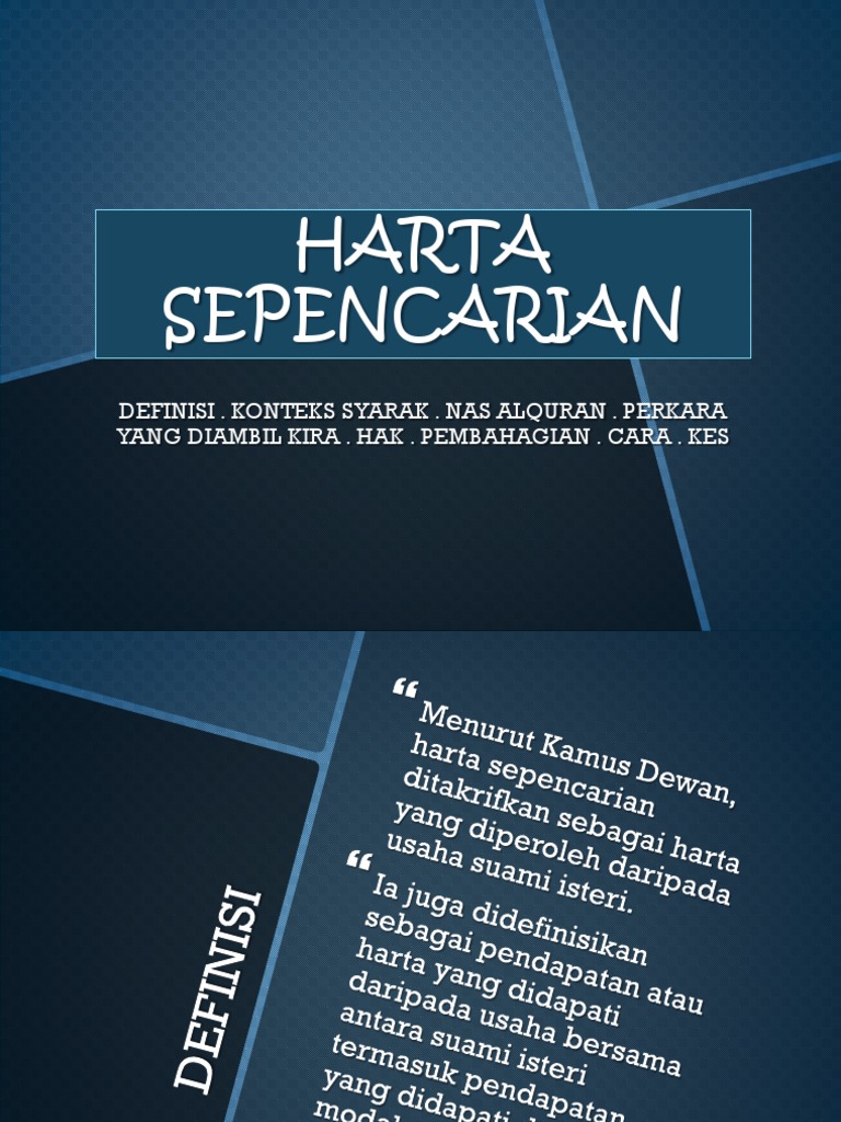 Harta Sepencarian Pdf