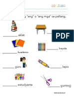 Ang at Ang Mga Worksheet 2 PDF