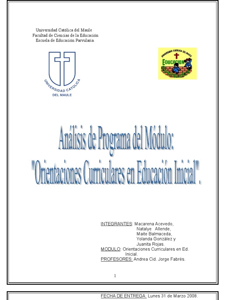 Analisis Del Programa | PDF | Plan de estudios | Educación de la ...